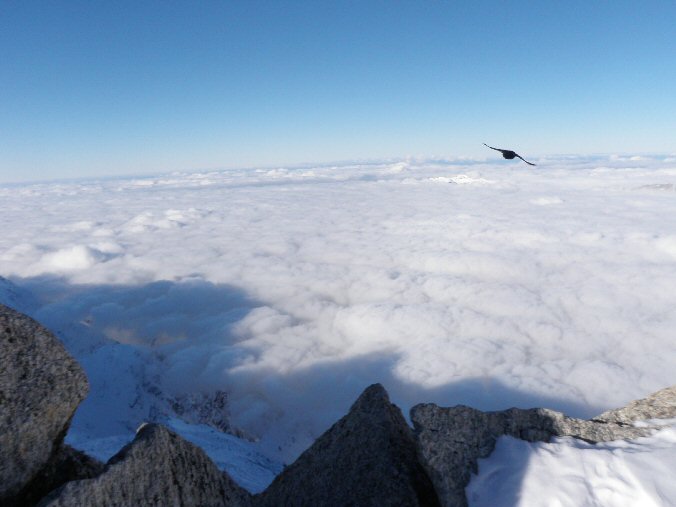 Arete des Cosmiques 26.jpg - Mer de nuages sur Cham